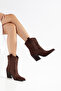 Women's Cowboy Boots with Western Stitching Detail, Pointed Toe, Thick Heel Boots - 2