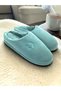 Men's Green House Slippers, Soundproof, Soft, Comfortable, Wool-Inside Slippers