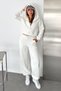 Women's Half Zipper Hooded 3 Thread Double Tracksuit Set