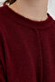 Oversize Crew Neck Women's Sweater - 3
