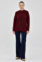 Oversize Crew Neck Women's Sweater - 2