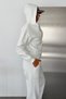 Women's Half Zipper Hooded 3 Thread Double Tracksuit Set - 7