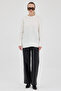 Oversize Crew Neck Women's Sweater - 2