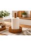 Natural Rattan Paper Towel Holder Desktop Towel Stand Decorative Towel Holder - 2