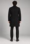Men's Black, Slim Fit Cashmere Coat – Classic Collar 3-Button Long Cut Winter Coat - 4