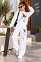 Girl's Butterfly Print Sweatshirt & Sweatpants 2-Piece Set - 3