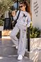 Girl's Butterfly Print Sweatshirt & Sweatpants 2-Piece Set