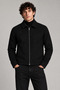 Men's Black, Classic Collar Zippered Lined Cashmere Jacket – Regular Fit Short Cut Winter Cashmere Jacket - 3