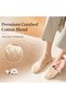 6 Pairs of Trainer Socks Sports Socks Men's Cotton Invisible Socks Black Nude 40-43, 44-47 - 6