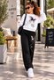 Girl's Butterfly Print Sweatshirt & Sweatpants 2-Piece Set - 3