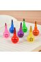 3-Piece Egg-Shaped Crayon Set – Top Part with Emojis, No Sharpening Needed, Children's Crayons, Coloring Pen - 4