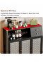 Kitchen Pantry Storage Cabinet with Drawer Freestanding Pantry Cabinets Sideboard Wood Storage Cabinet Small Entryway Accent Cabinet White - 6
