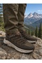 Men's Trekking Sports Shoes Water Repellent Breathable Ultra Light Sole Short Boots-Brown - 2