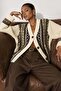 Ethnic Pattern Buttoned Knitwear Cardigan - 3