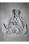 3 Thread Gray Sky Star Zippered Winter Cardigan - Printed Oversized Hooded Jacket - 2