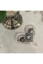 غطاء طاولة قهوة مطرز بيج مستطيل الشكل، غطاء واقي من الغبار، مفرش طاولة مستطيل من الدانتيل للخزانة - 3