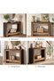 41.3" Rustic Wood Console Table with Storage, Farmhouse Sofa Table for Behind Couch or Ha - 7