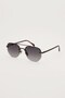 Men's Half Frame Sunglasses Brown - 2