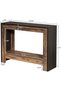 41.3" Rustic Wood Console Table with Storage, Farmhouse Sofa Table for Behind Couch or Ha - 2