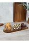 Akasya 3-Piece Glass Snack Bowl / Jam Bowl / Presentation Bowl with Stand - 4