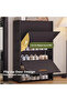 Portable Shoe Rack Organizer 7-Tier Shoe Cabinet 21-Pair shoe Storage Free Standing Stackable Space Shoe Rack dust-proof design for entrance door, Black - 6