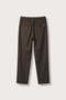 Men's Slim Fit Elastic Waist Fabric Trousers Brown - 2