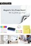 Magnetic Dry Erase Whiteboard Sheet, Removable Soft White Board Sticker for Wall, Fridge, Kids Doodle, Office Meeting, Home Memo