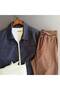 Bell-Bottomed Jacket + Ribbed Trousers 2-Piece Combination - 2