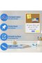 Dry Erase Cork Board 23.6"x15.7", Notice Pin Board, Memo Board, Vision Board, Bulletin Board for Office, Classroom or Home, Mounting Hardware and Push Pins Included, Wooden Frame - 7