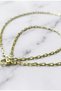 Xuping Stamped Monochrome Model Women's Necklace 2 mm Gold Color |   Anti-Tarnish,