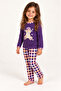 Girl's Teddy Bear Printed Interlock Pajama Set - 7