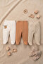 Deer Patterned 3-Piece Booties for Newborns - 3