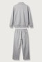 Men's Oversize Zippered Tracksuit Set Gray Melange - 2