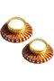 Creations Diwali Candle Holder | Tlight Candle holder (Round shape) for Diwali and Christmas (Set of 2)