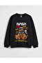 Nasa Bear Printed Premium Crew Neck Long Sleeve Sweatshirt