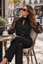 Lace Sleeve and Drop Neckline - Women's Sandy Blouse - 2