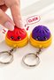 Clicker Mini Chinese Dumpling Keychain Kawaii Dumpling Fidget Keychain 2 Pieces - 2
