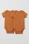 Unisex Baby & Kids Short Sleeve Bodysuit & Bodysuit 100% Cotton