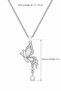 Women's Butterfly Silver Color Necklace with Zircon Stone Special Day Birthday Lover Gift Stylish - 6