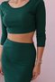 Set bluză și fustă verde - 4