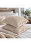 Beige Mink 4 Layer Muslin Wooden Buttoned 100% Cotton 2-Piece Pillowcase Set 50X70 cm - 3