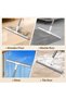 Rubber Squeegee Broom with Long Handle, 180° Rotating Floor & Window Wiper for Wet Dry Cleaning, Pet Hair, Dust, Glass & Rugs - 6