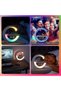 Atmosphere Lamp with 15W Wireless Charger Led Alarm Clock Dimmable Ambient Light Smart Table Lamp with Bluetooth Speaker Dazzling Running Lights 13 Modes Lights for Adults Kids Office Bedroom (White) - 8