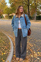 Women's Smoked Wide Leg High Waist Elastic Waist Sweatpants Nns029 - 3