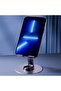 1 Piece Desktop Metal Phone Holder – Foldable 360 °   Rotatable Aluminum Alloy Adjustable Angle Phone Stand with Non-Slip Silicone Pad Mobile Holder Office Home Travel - 8