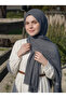 Aya Series Plain Aya Thin Cotton Shawl Anthracite
