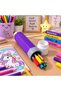 Large Size Children's Pen Holder Pencil Case 23 cm – Pen and Crayon Organizer – Desktop Pencil Design Pen Holder – Colorful Children's Room Accessory - 2