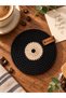 Hubush Handmade Retro Record Coaster – Knitted Vinyl Record Design - 3