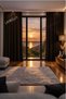 Dark Brown Extrafoam Stitched Blackout Blackout Background Curtain, Lightproof Ready-To-Use Single Panel Buttons Sewn Sunshade Curtain - 2