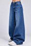Women's Oversize Wide Leg Baggy Jean Pants - 3